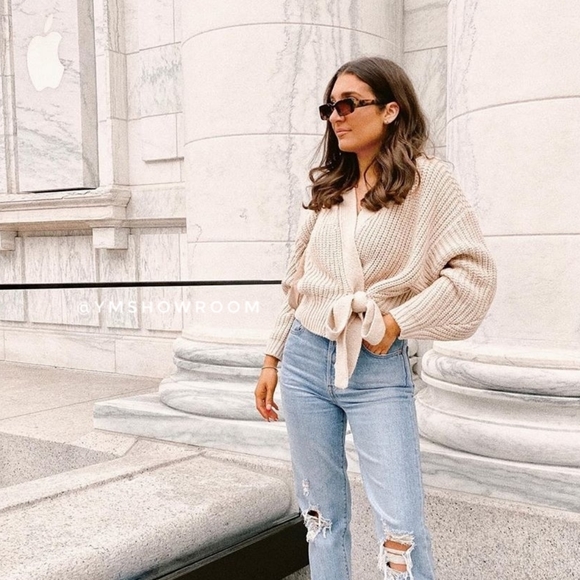 🔥Last 1🔥ZARA Bow-tie cardigan - Picture 2 of 8